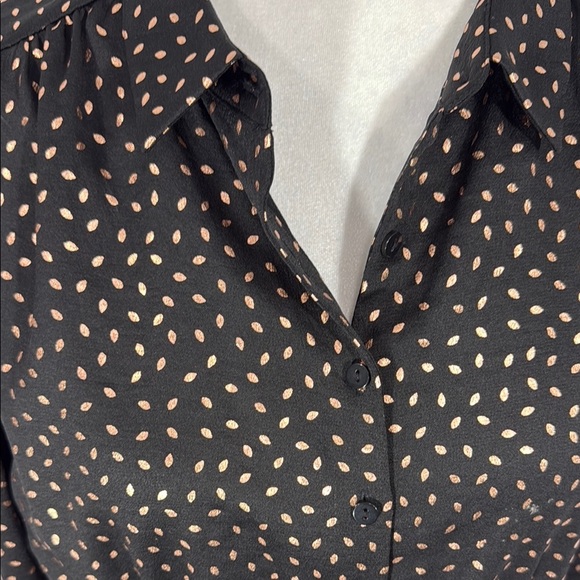 ba&sh Black Top with Gold Dots Size Medium - Picture 3 of 10
